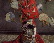 克劳德 莫奈 : Camille Monet in Japanese Costume